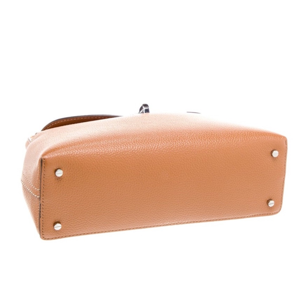 Toteme T-lock clutch genuine Leather bag with Silver Hardware - Picture 3 of 8